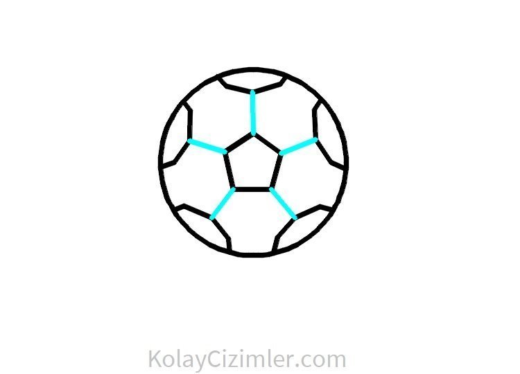futbol topu boyama sayfası