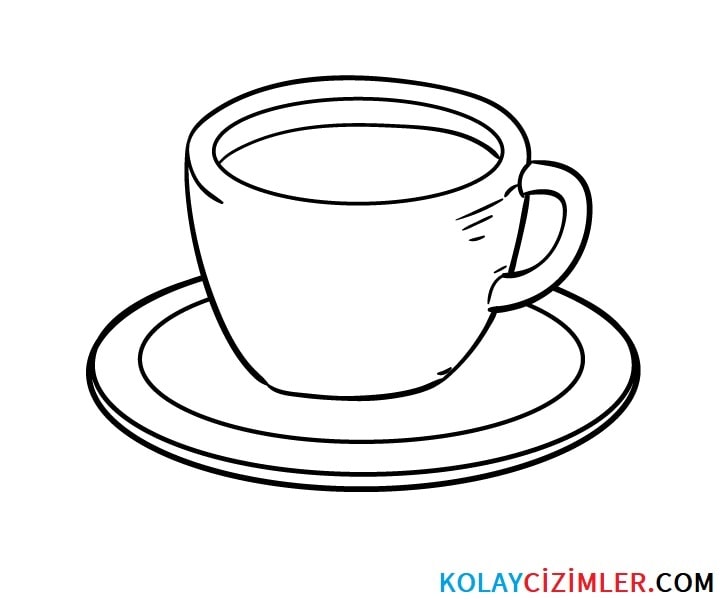 kahve fincanı detay çizimi