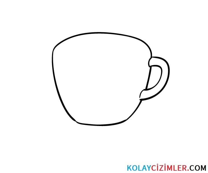 kahve fincanı kulp çizimi