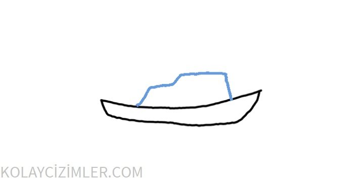 yelkenli çizimi kabin