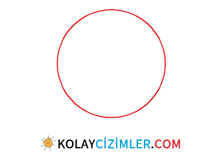 kawaii kedi çizimi 1. adım çember