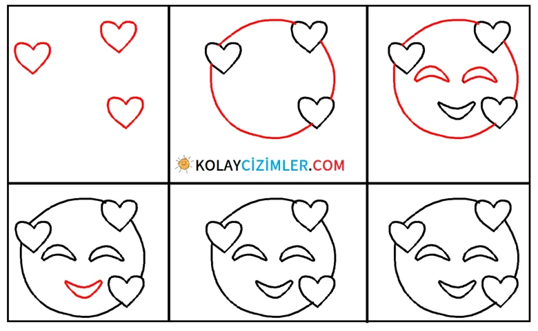 kalpli emoji çizimi
