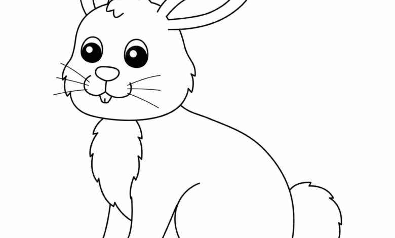 tavşan boyama sayfası