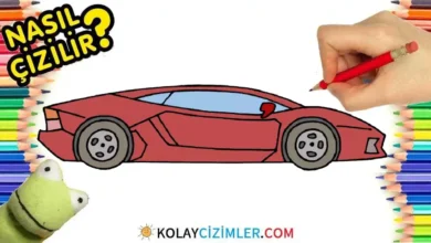 Lamborghini araba nasıl çizilir