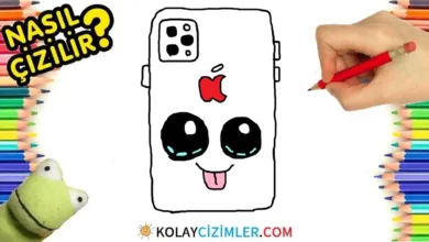 apple iphone drawing