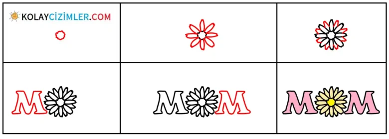 anneler günü çizimi