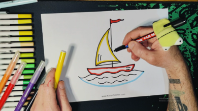 yelkenli tekne çizimi