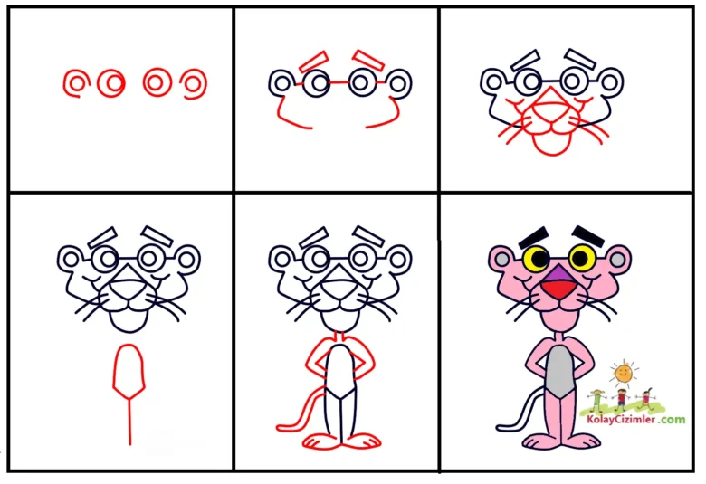 pembe panter çizimi