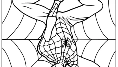 Örümcek Adam Boyama Sayfası