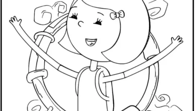 Sevimli İbi Boyama Sayfası