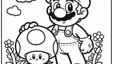 Super Mario Mantar Boyama Sayfası