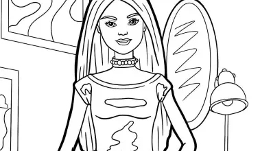 Barbie Bebek Boyama Sayfası (Yazdır - PDF İndir)