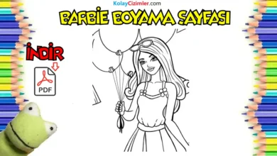 Doğum Günü Barbie Boyama sayfası