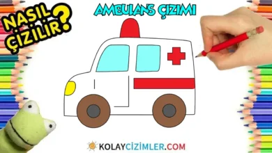 çocuklar için ambulans çizimi