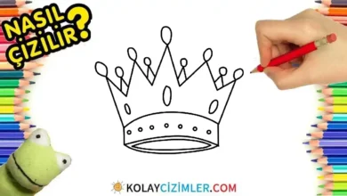 kral tacı nasıl çizilir, kolay çizim fikirleri