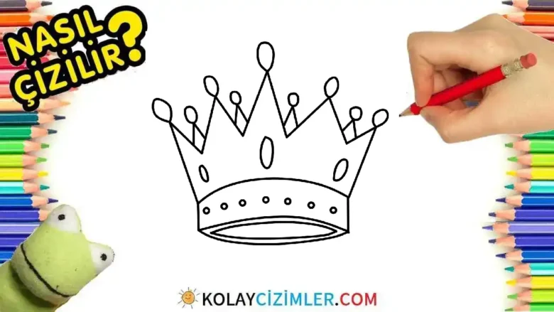 kral tacı nasıl çizilir, kolay çizim fikirleri