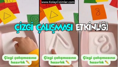 Okul Öncesi; Çizgi Çalışması Etkinliği