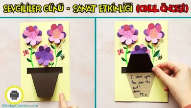 sevgililer günü sanat etkinliği, okul öncesi