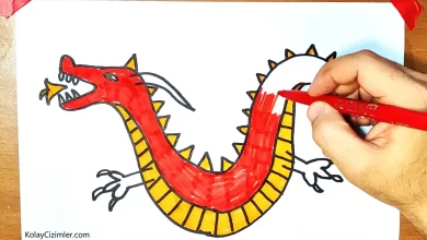kolay ejderha çizimi