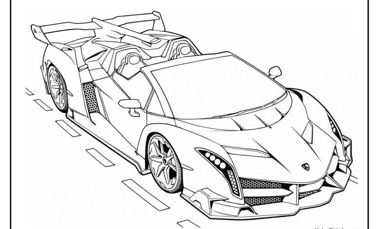 Lamborghini Araba Boyama