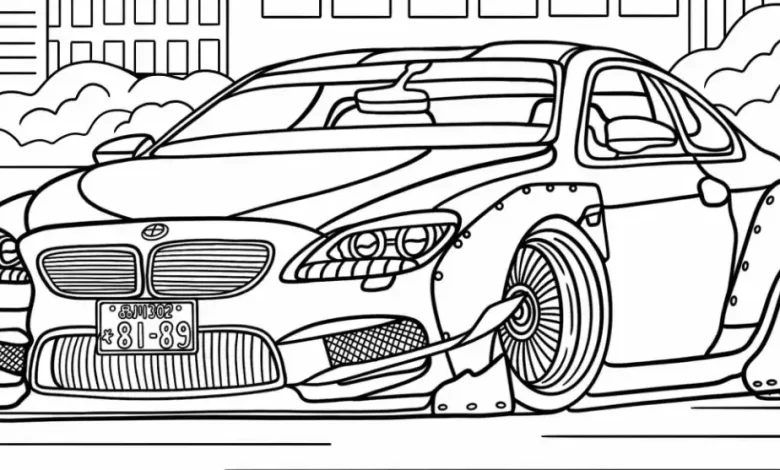 bmw m6 boyama sayfası pdf indir