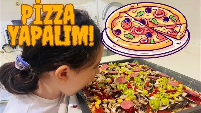 evde pizza yapımı çocuklar için