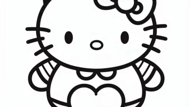 kitty ciktisi boyama sayfası