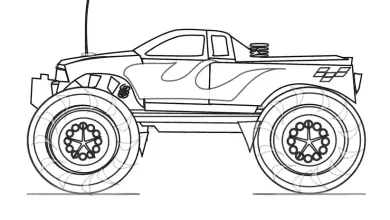 okul oncesi yaris arabasi boyama sayfası