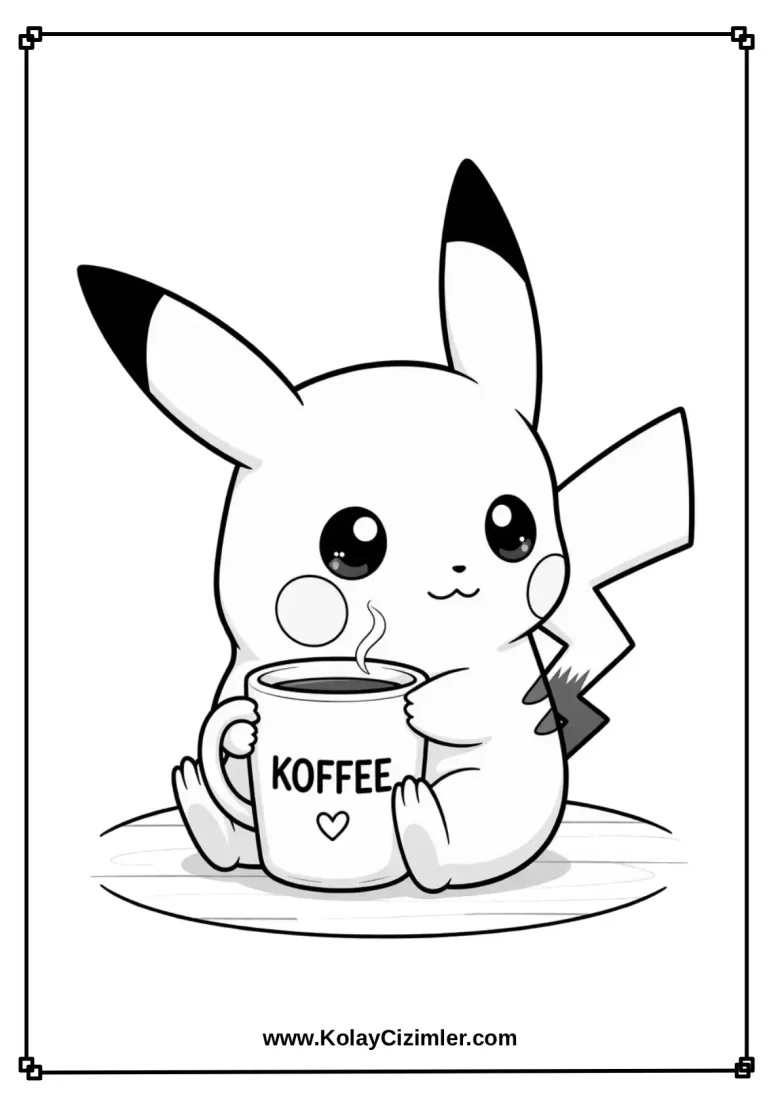 Küçük Pikaçu Boyama Sayfası