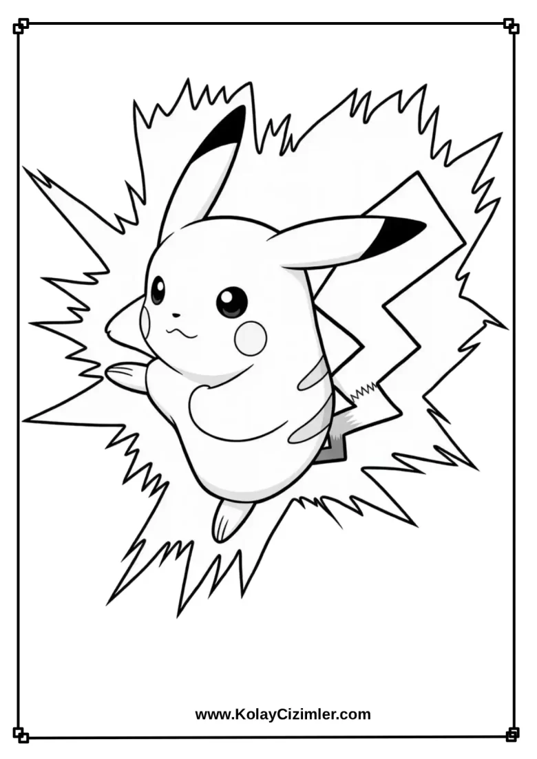 Pikachu Boyama Resmi
