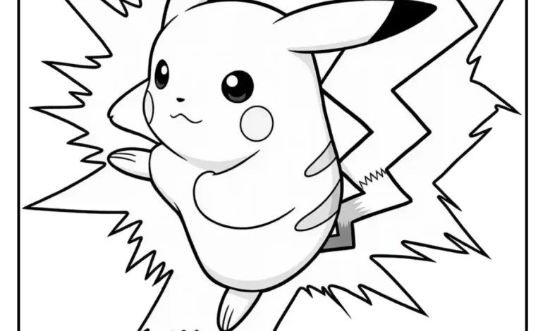 Pikachu Boyama Resmi