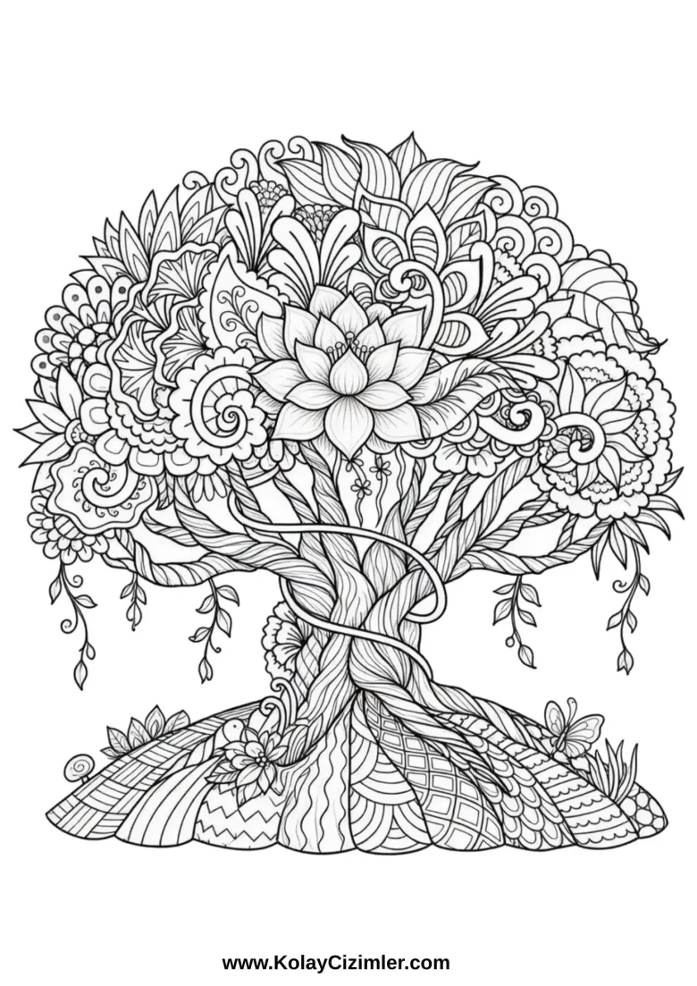 Yetişkinler için Mandala Boyama 1 Yetişkinler için Mandala Boyama