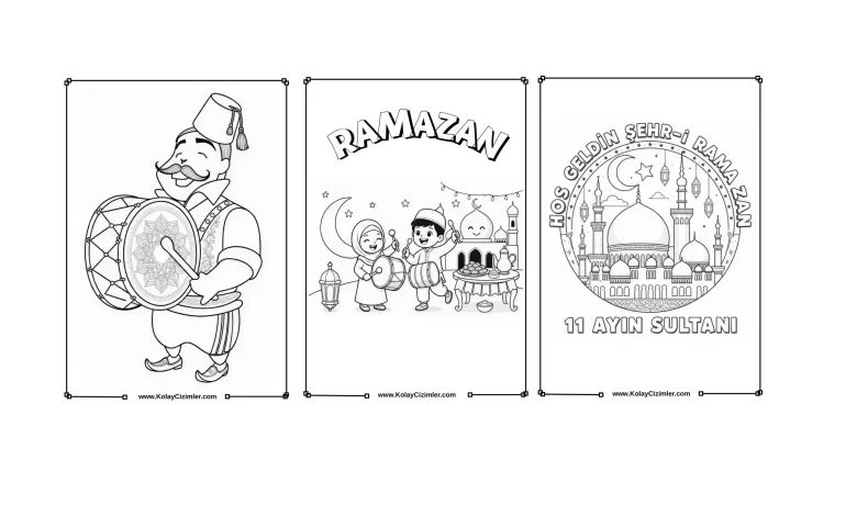 ramazan ayı boyama sayfası