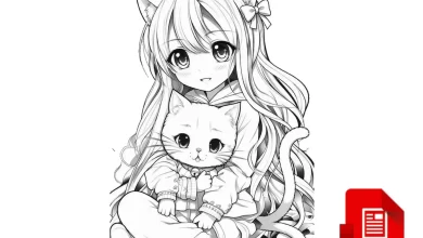 anime kızı boyama