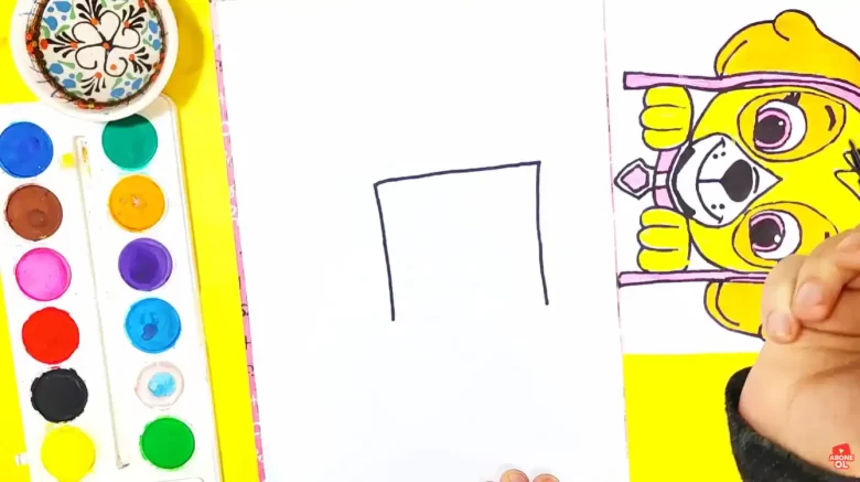 köpek kulübesi çizimi - 1. adım