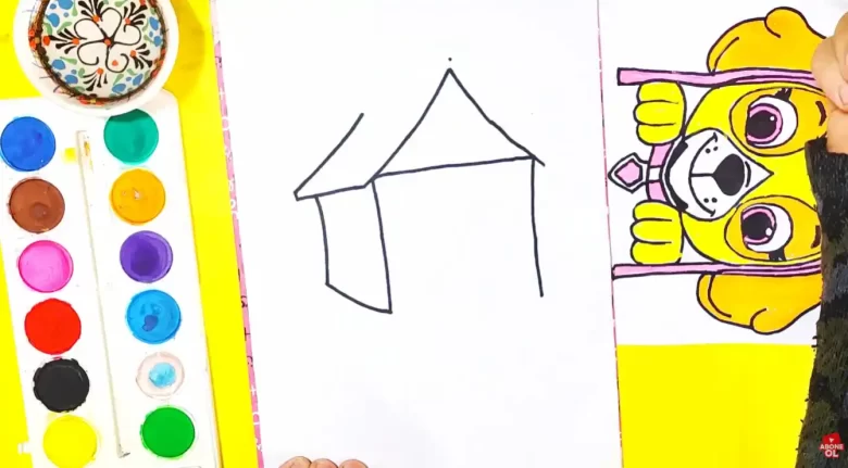 köpek kulübesi çizimi - 3. adım