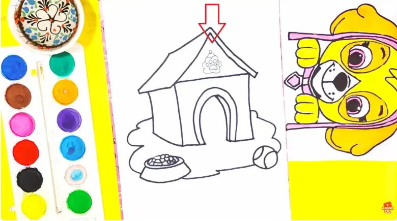 köpek kulübesi pati çizimi