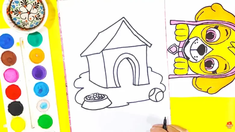 köpek kulübesi zemin çizimi