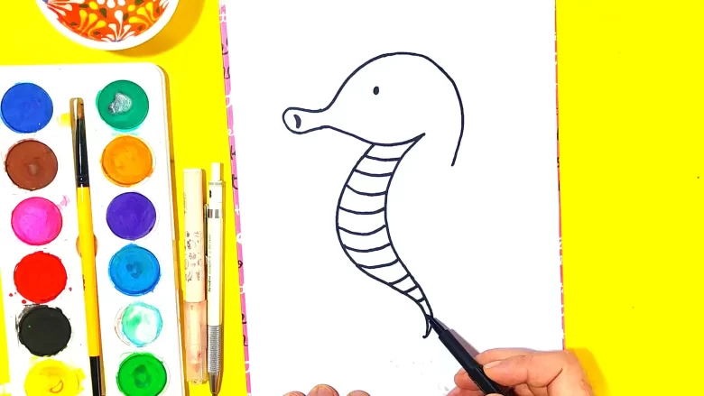 deniz atı gövde çizimi