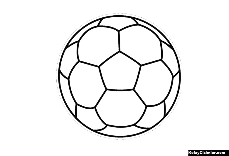 futbol topu boyama sayfası