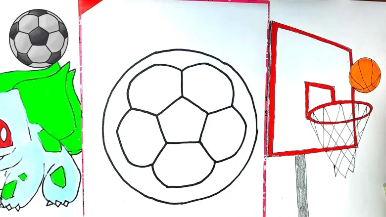 futbol topu çizimi egrileri tamamla