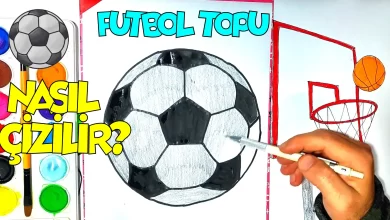 futbol topu nasıl çizilir