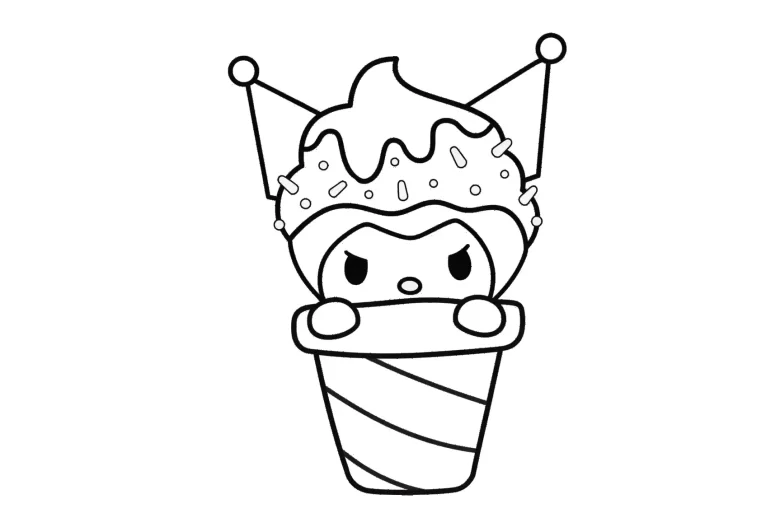 kuromi boyama sayfası pdf
