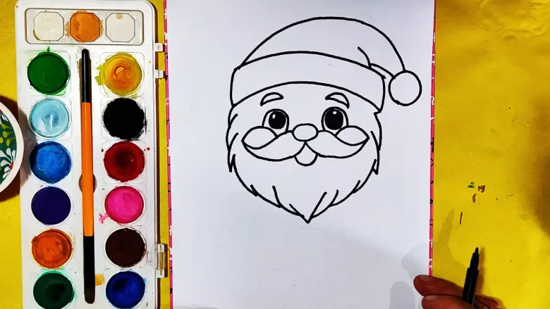 Noel Baba Nasıl Çizilir? 5 noel baba sakal çizimi